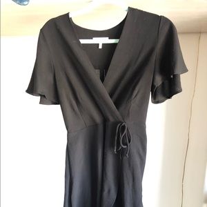 Simple black wrap dress size medium